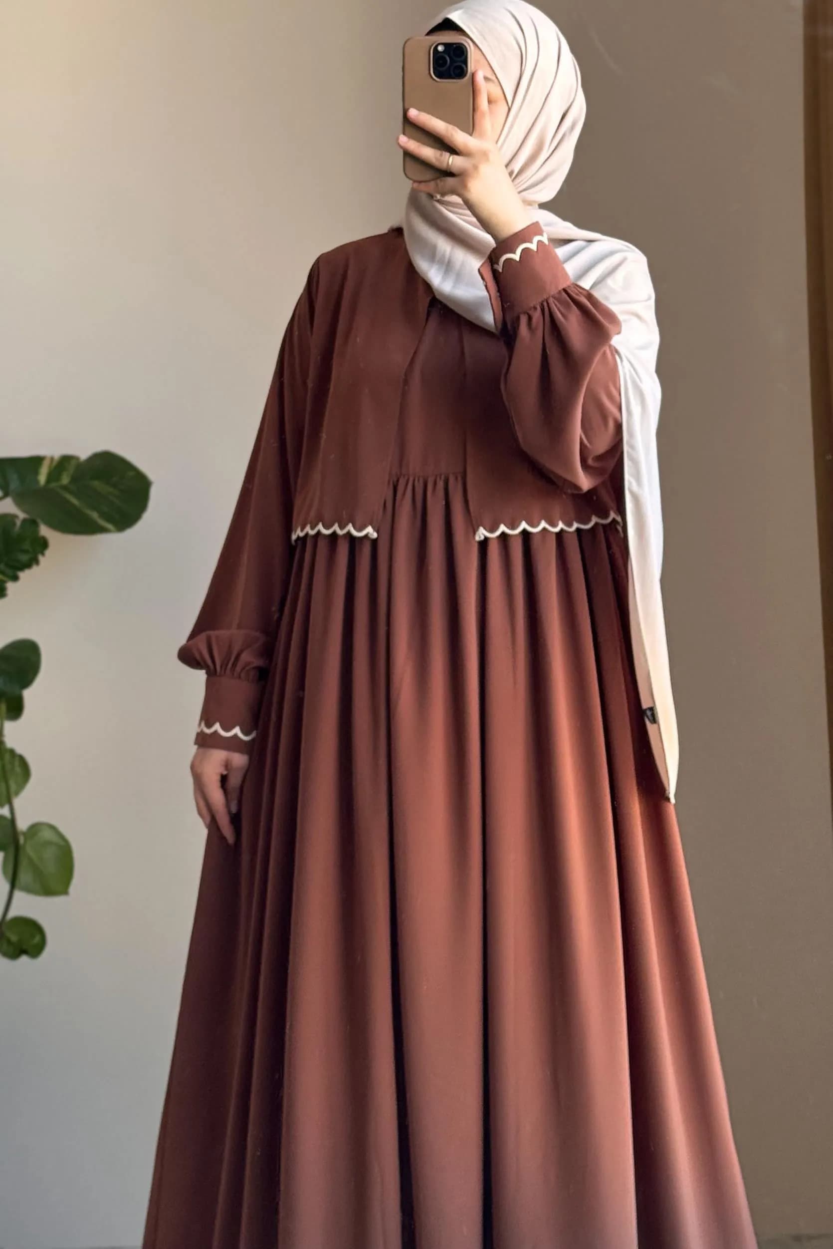 BRK19 Cofee Gown Borkha